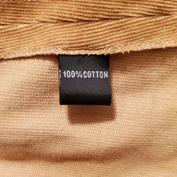 Company Ellen Tracy Womens Sz 6 Shirt Gold Pinwale Corduroy - Picture 9 of 12